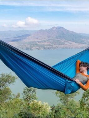 NWT Ticket to the Moon Classic Double Hammock + sleeve + nautical lines